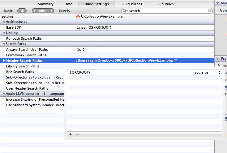 Header Search Path