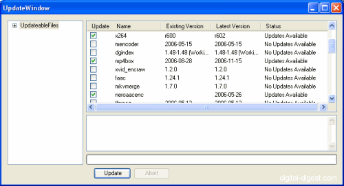 MeGUI: Updater MeGUI: Updater