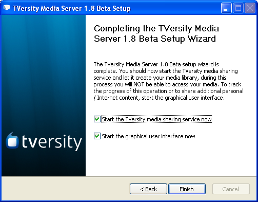 TVersity: Installation TVersity: Installation