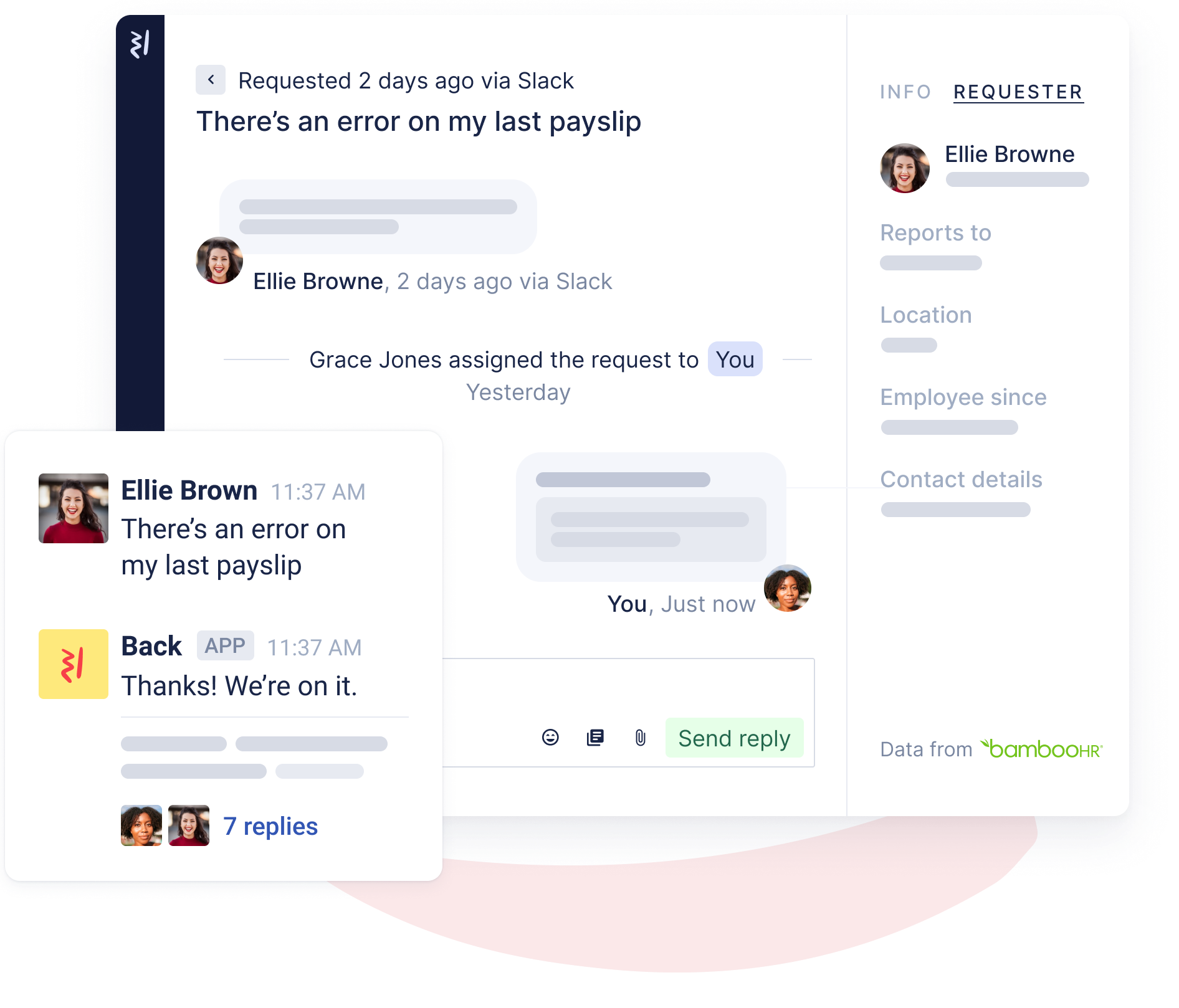 Manage HR conversations in Back
