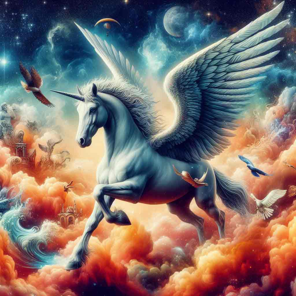 Pegasus Pegasus, das geflügelte Pferd