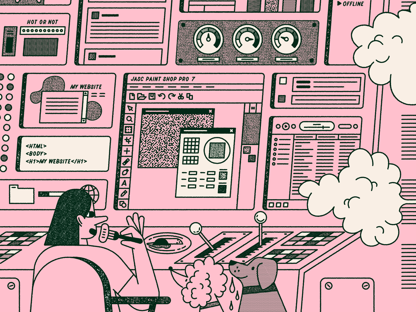 Vectober 10 // Pixel