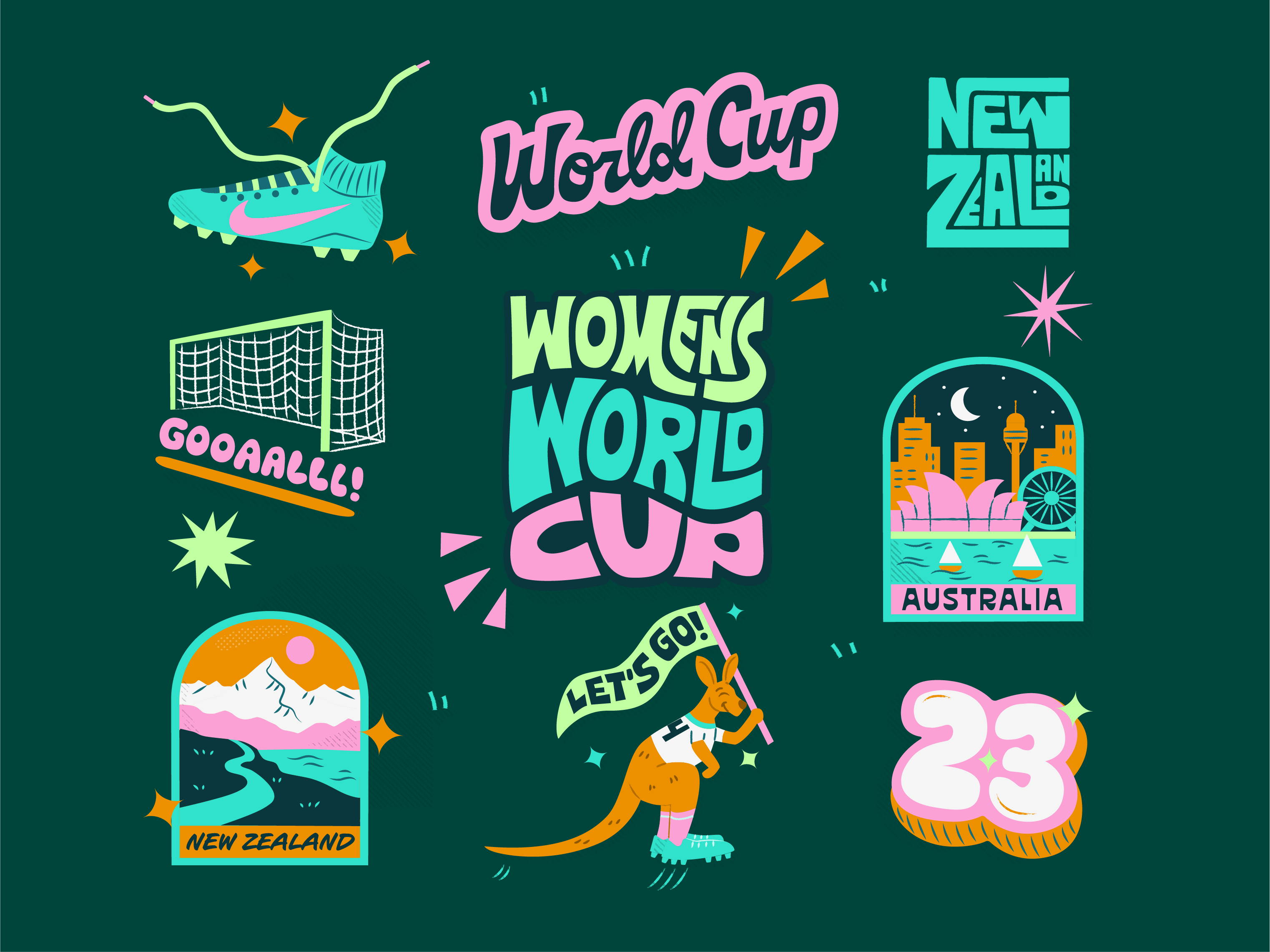 Women's World Cup Soccer Stickers
