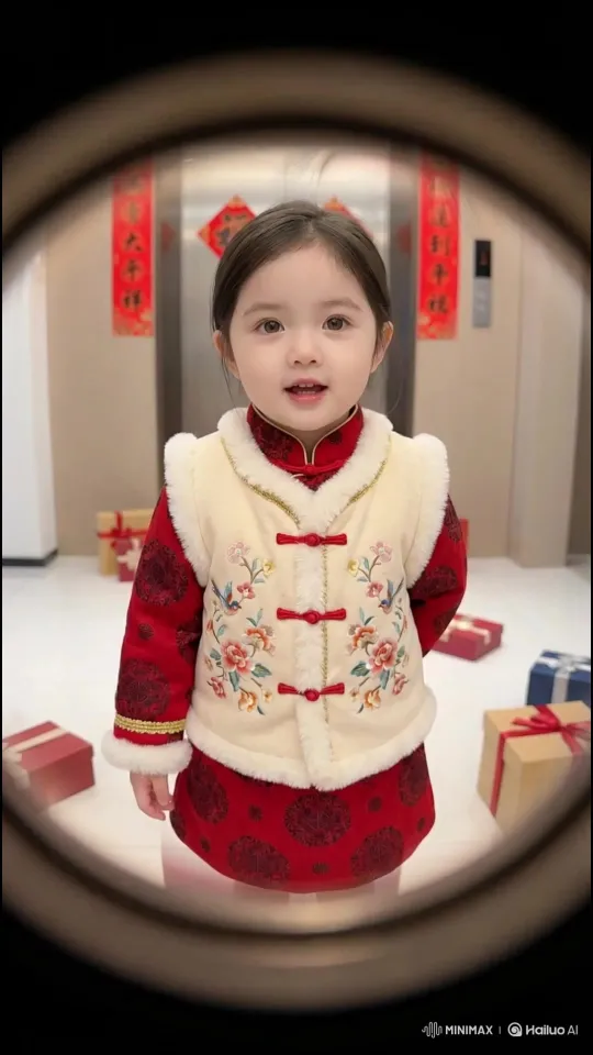上传照片,定制专属新年祝福视频,亲身送红包! - 上传照片,生成你身着新年服装上门送红包的新年祝福视频 cover image by Hailuo AI Video Generator