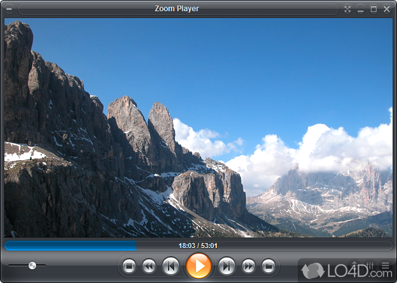 Play favorite movies and homemade clips - Screenshot of Zoom Player Home Free Play favorite movies and homemade clips - Screenshot of Zoom Player Home Free