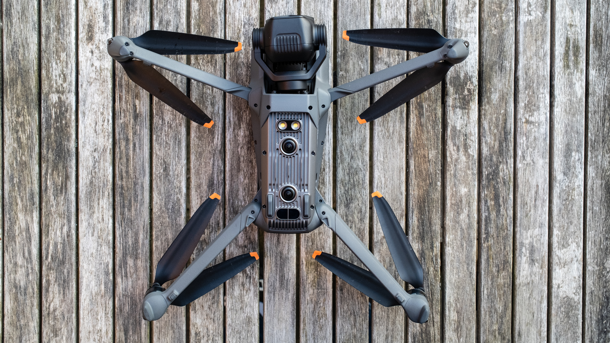 DJI Mavic 3 Pro-unfolded bottom view.