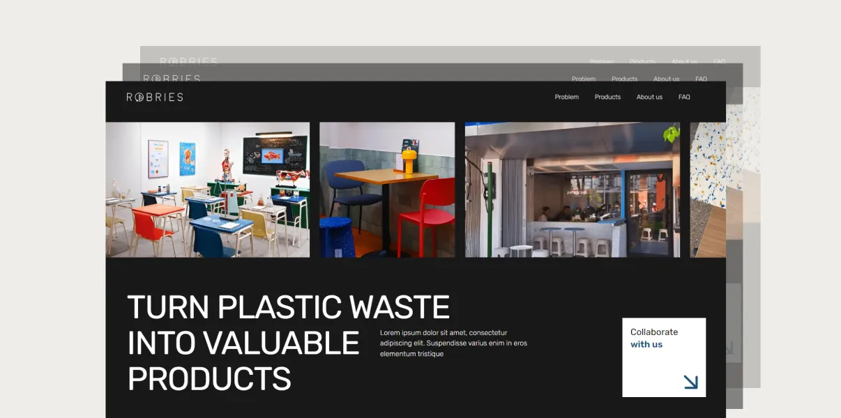 Robries Sustainability Website Design by Dianadia amira
