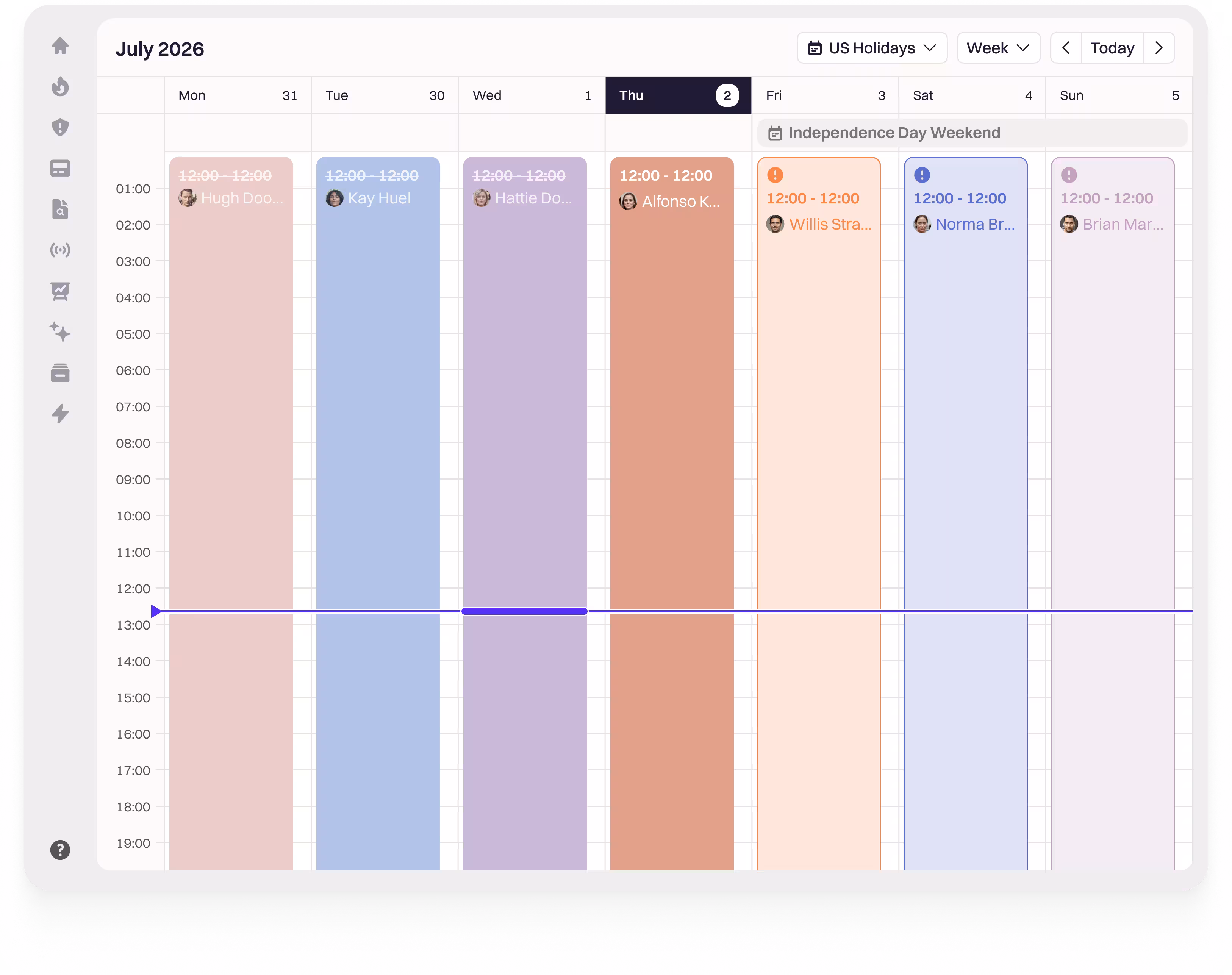 on-call UI