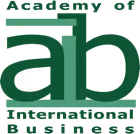 Logo of Academy of International Business featuring large lowercase green letters 'aib' and smaller text.