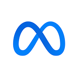 Meta company logo.