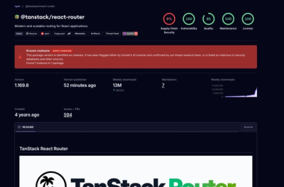 TanStack npm Packages Compromised in Ongoing Mini Shai-Hulud Supply-Chain Attack