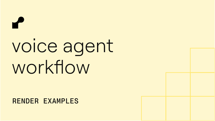 Voice Agent with Render Workflows - Python