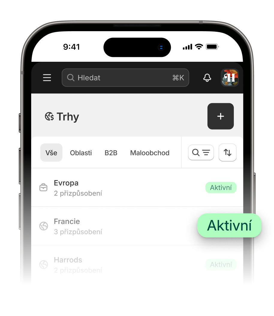 Animace znázorňující, jak vytvořit trh během několika minut