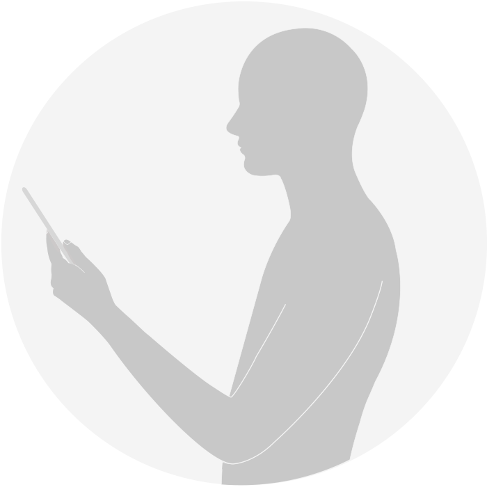 Person looking at mobile device, demonstrating poor posture.