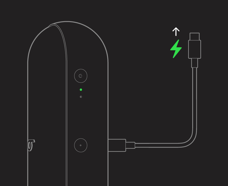 Verbinde das USB-C-Kabel mit deiner Beats Pill, und verwende das andere Ende des Kabels, um andere Geräte aufzuladen.