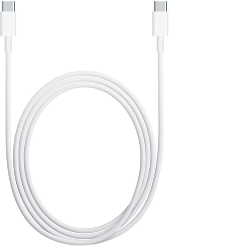 Pohľad zhora na nabíjací kábel USB-C/USB-C