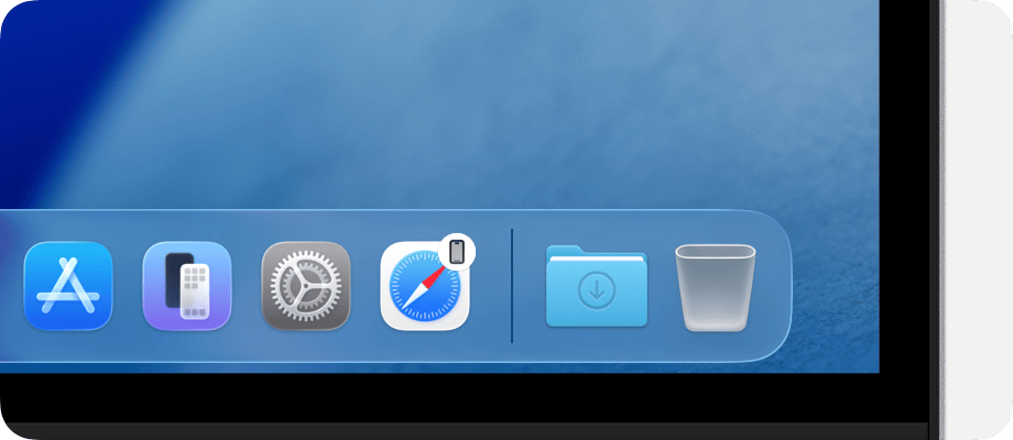 MacのDockにあるHandoffアイコン。