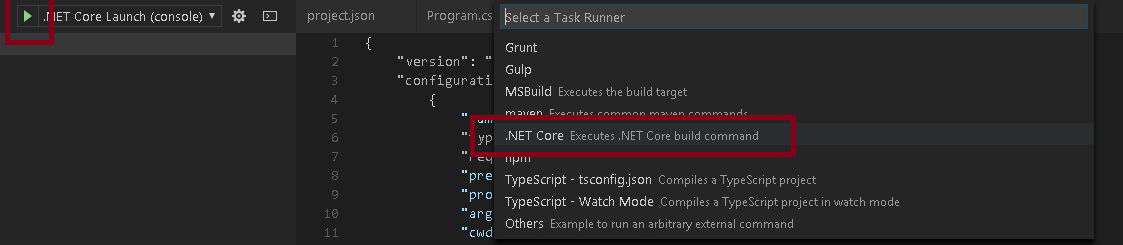 configure task runner image