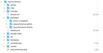 WooCommerce files
