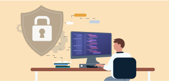 Illustration representing cybersecurity testing