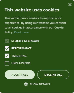 Cookie banner