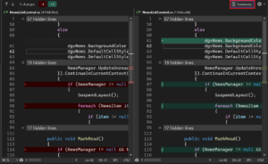 Summary difference view option