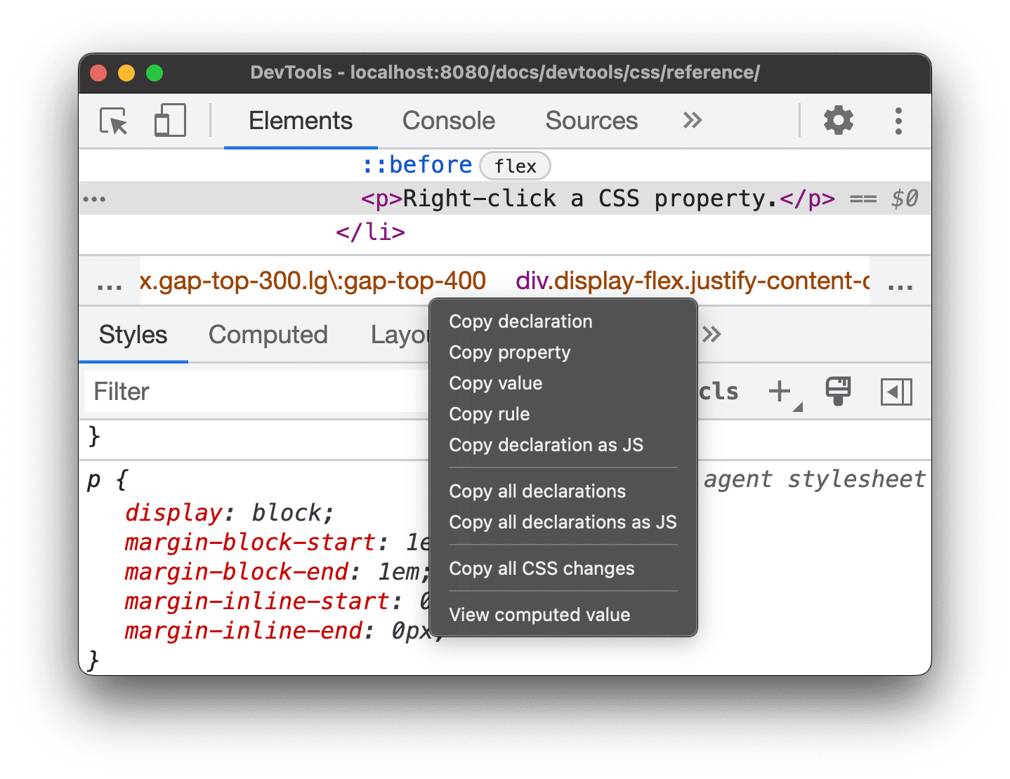 คัดลอกเมนูแบบเลื่อนลงของ CSS