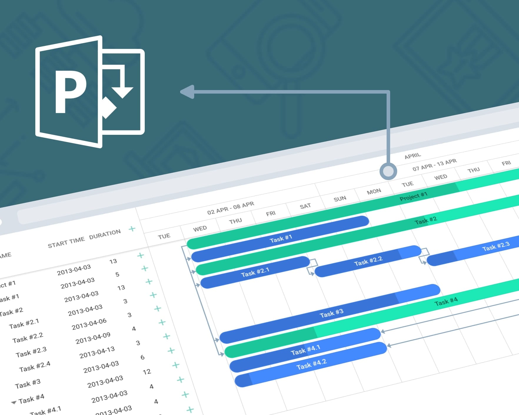 export ms project