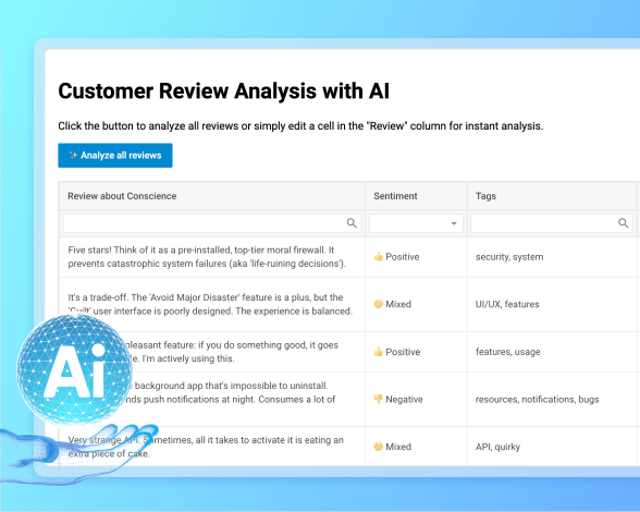 AI-powered customer review analysis
