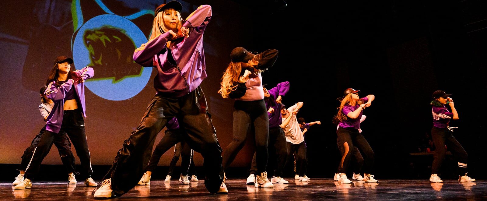 Student members of Madacom, a Madison dance community comprised of three separate UW organizations: Dancas Dance Crew, Korean & American Student Performers (KASPer), and Hypnotiq: Hip Hop Dance Crew, perform during the crew dance portion of the Chinese Undergraduate Student Associationís (CUSA) Show Me Your Dance event at the Wisconsin Union Theaters.