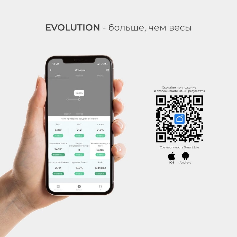 Напольные весы EVOLUTION BTF3 (ЧЕРНЫЙ) — изображение 7