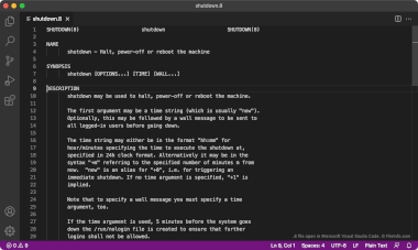 8 File Screenshot Screenshot of a .8 file in Microsoft Visual Studio Code