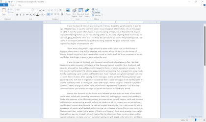 Microsoft WordPad Screenshot Screenshot of Microsoft Wordpad 10