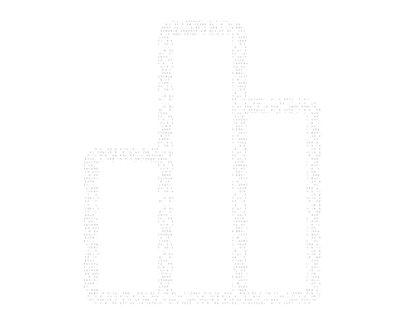 Dotted illustration of a bar chart
