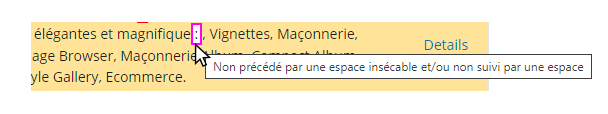 Info-bulle au survol Screenshot