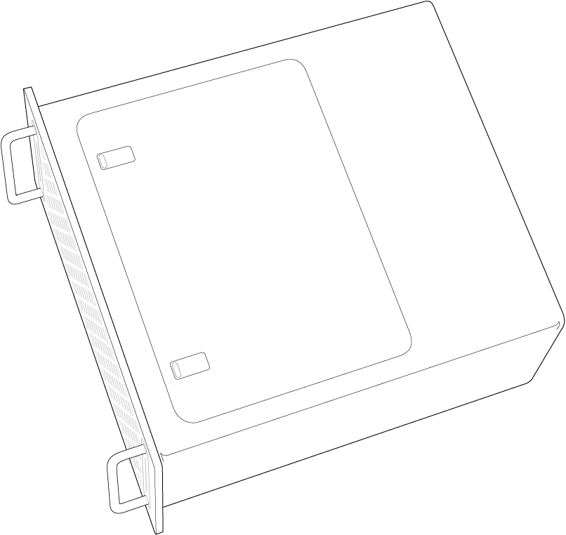 Panneau d’accès du Mac Pro.