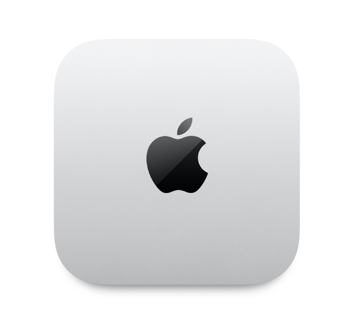 Viršutinis „Mac mini“ rodinys.