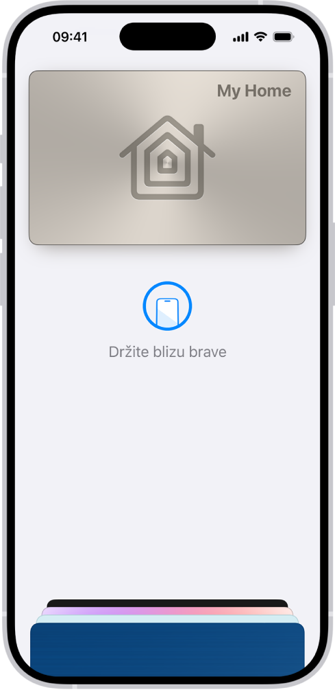 Ključ doma u aplikaciji Novčanik.