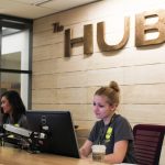 Picture of HUB Information Desk and Employees