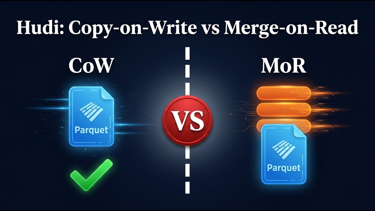 Apache Hudi Explained: Copy-on-Write vs Merge-on-Read in 5 Minutes