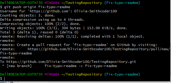 Fai push del repository su GitHub.