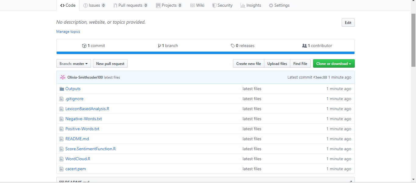 Puoi visualizzare il tuo repository su GitHub dopo aver completato tutti i passaggi.