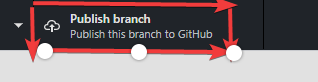 Pubblica il branch in GitHub Desktop per caricare tutti i file su GitHub.