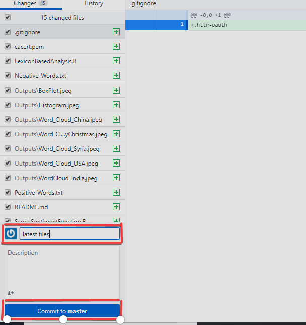 Torna a GitHub Desktop e fai commit su master