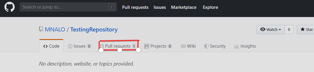 Eliminare un branch dopo il merge della PULL Request.