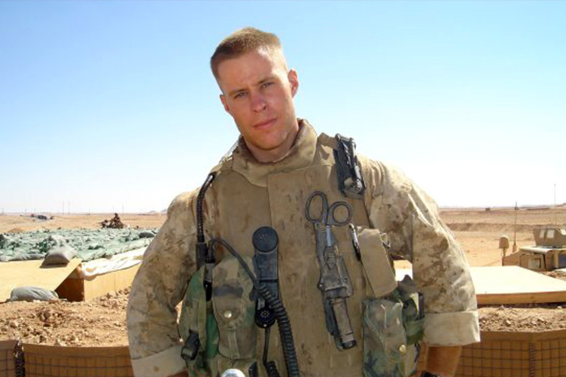 Chaes Millsap in his marine uniform