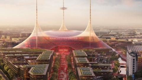 Manchester United's proposed new stadium