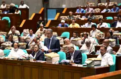 জাতীয় সংসদে বাজেট পেশ করেন অর্থমন্ত্রী