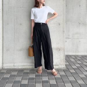 【2026年6月】こう着ると、垢抜ける……!シンプルなワイドパンツコーデ5選