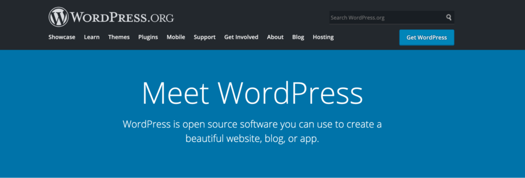 Wordpress landing page
